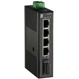 LevelOne IES-0510 netwerk-switch Unmanaged Fast Ethernet (10/100) Zwart