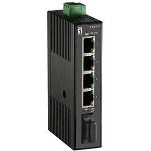 LevelOne IES-0510 netwerk-switch Unmanaged Fast Ethernet (10/100) Zwart