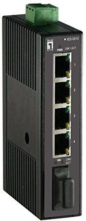 LevelOne IES-0510 netwerk-switch Unmanaged Fast Ethernet (10/100) Zwart