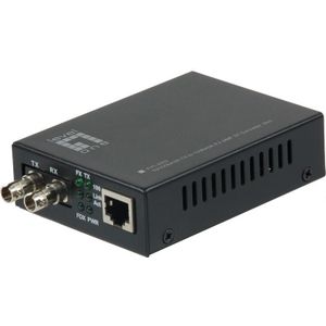 LevelOne FVT-2002 netwerk media converter 100 Mbit/s 1310 nm Zwart