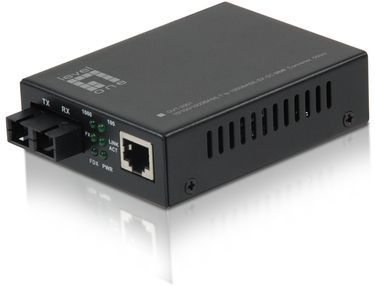 LevelOne GVT-2001 netwerk media converter 1000 Mbit/s 850 nm Multimode Zwart
