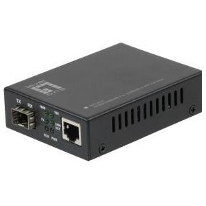 Level One GVT-2000 netwerk media converter 1000 Mbit/s Multimode Zwart