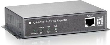 LevelOne POR-0200 netwerkextender Netwerkrepeater Zwart