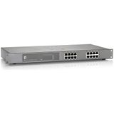 LevelOne GEP-1621 netwerk-switch Unmanaged Gigabit Ethernet (10/100/1000) Power over Ethernet (PoE) Grijs