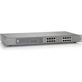 LevelOne GEP-1622 netwerk-switch Unmanaged Gigabit Ethernet (10/100/1000) Power over Ethernet (PoE) Grijs