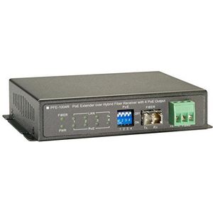 LevelOne PFE-1004R netwerkextender Netwerkontvanger Zwart