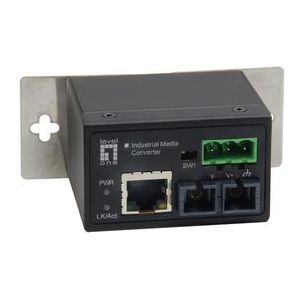 LevelOne IEC-4002 netwerk media converter 100 Mbit/s Multimode Zwart