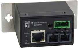 LevelOne IEC-4002 netwerk media converter 100 Mbit/s Multimode Zwart