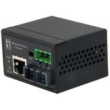 Level One - IEC-4301 - Glasvezelconverter - Industrie - Aluminium - Fast Ethernet