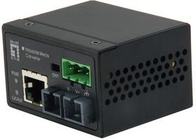 Level One - IEC-4301 - Glasvezelconverter - Industrie - Aluminium - Fast Ethernet