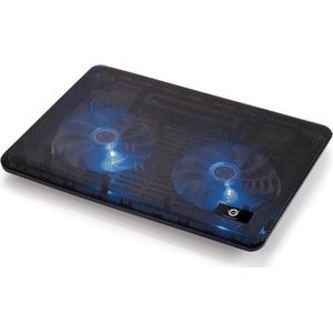 Conceptronic CNBCOOLPAD2F notebook cooling pad 43,2 cm (15.6'') Zwart