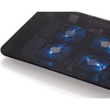 Conceptronic CNBCOOLPADL4F laptop cooling pad 39,6 cm (15.6") Zwart