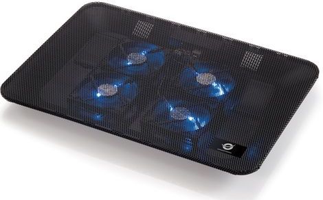 Conceptronic CNBCOOLPADL4F laptop cooling pad 39,6 cm (15.6") Zwart