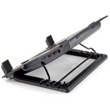 Conceptronic CNBCOOLSTAND1F laptop cooling pad 43,2 cm (17") Zwart