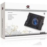 Conceptronic CNBCOOLSTAND1F laptop cooling pad 43,2 cm (17") Zwart