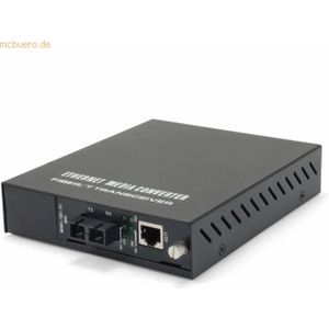 Level One - Gvm-1220 Glasvezel Mediaconverter - Zwart - Bedraad