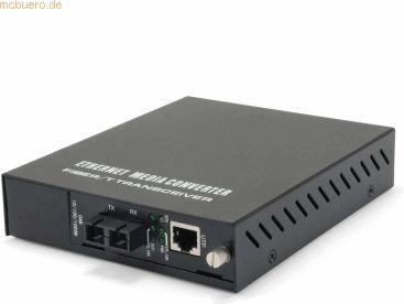 Level One - Gvm-1220 Glasvezel Mediaconverter - Zwart - Bedraad