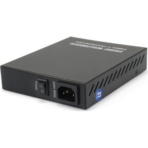 Level One - Gvm-1000 - Glasvezel Mediaconverter - Zwart - Gigabit Ethernet