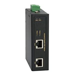 LevelOne IGP-0102 Industrial PoE-injectoradapter Gigabit Ethernet 802.3AT POE+, 36W, Power Iinput 12-56V DC