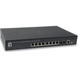 LevelOne GEP-1061 netwerk-switch Managed L2 Gigabit Ethernet (10/100/1000) Power over Ethernet (PoE) Zwart