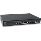 Level One GEP-1061 netwerk-switch Managed L2 Gigabit Ethernet (10/100/1000) Power over Ethernet (PoE) Zwart