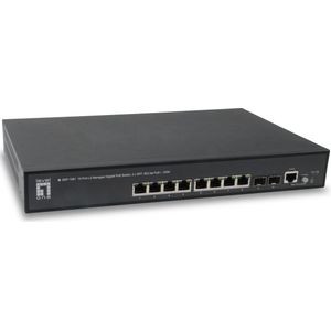 Level One GEP-1061 netwerk-switch Managed L2 Gigabit Ethernet (10/100/1000) Power over Ethernet (PoE) Zwart