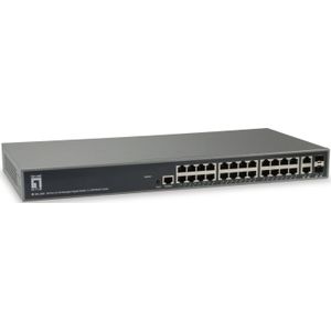 LevelOne GEL-2681 netwerk-switch Managed L3 Gigabit Ethernet (10/100/1000) Zwart