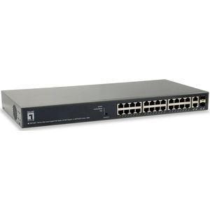 LevelOne GEP-2651 netwerk-switch Managed L3 Gigabit Ethernet (10/100/1000) Power over Ethernet (PoE) Zwart