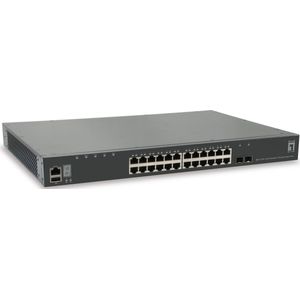 LevelOne GTL-2891 netwerk-switch Managed L3 Gigabit Ethernet (10/100/1000) Grijs