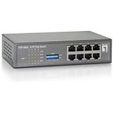 LevelOne FEP-0800W65 netwerk-switch Fast Ethernet (10/100) Power over Ethernet (PoE) Grijs