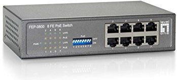 LevelOne FEP-0800W65 netwerk-switch Fast Ethernet (10/100) Power over Ethernet (PoE) Grijs