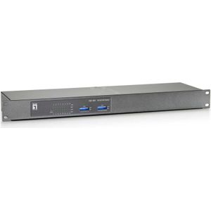 LevelOne FEP-1601W150 16-poorts Fast Ethernet (16 Havens), Netwerkschakelaar, Grijs