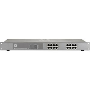 LevelOne FEP-1612W150 - Switch - 16 x 10/100 (PoE+) - rack-uitvoering - PoE+