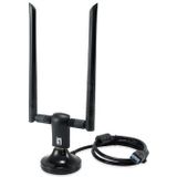 LevelOne - WUA-1810E - Netwerkadapter - Zwart - USB - AC1200 Dual Band