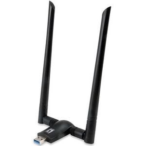 LevelOne - WUA-1810E - Netwerkadapter - Zwart - USB - AC1200 Dual Band
