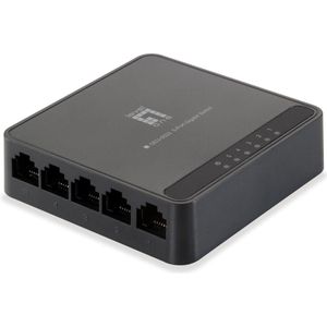 LevelOne GEU-0522 netwerk-switch Gigabit Ethernet (10/100/1000) Zwart