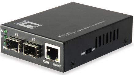 LevelOne GVT-2011 netwerk media converter 1000 Mbit/s Grijs