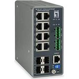 LevelOne Switch 8X GE Igu-1271 4Xgsfp 8Xpoe