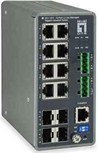 LevelOne IGU-1271 netwerk-switch Managed L3 Gigabit Ethernet (10/100/1000) Grijs
