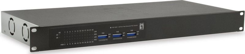 LevelOne - FGP-2601W150 - 26-Port Fast Ethernet PoE Switch - 24xFE PoE Outputs 150W