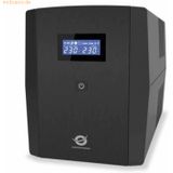 Conceptronic - Zeus03e - UPS - 1200VA - EU-Steekplaat - Compact Ontwerp