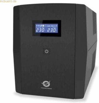 Conceptronic - Zeus03e - UPS - 1200VA - EU-Steekplaat - Compact Ontwerp