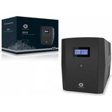 Conceptronic ZEUS 04E UPS [2200VA, 1320W, AVR, USB/ LAN protection, Microprocessor, Black]