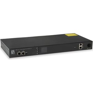 LevelOne 12 x IEC 320 C13, AC, LCD, ACL/RADIUS, TLS/SSH (12 Havens), Netwerkschakelaar, Zwart