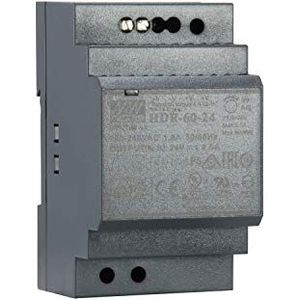 LevelOne ind. Voeding POW-2421 24VDC DIN rail (60 W), PC-voedingseenheid, Zwart