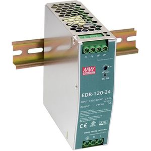 LevelOne ind. Voedingseenheid POW-4841 48VDC DIN rail PoE (120 W), PC-voedingseenheid, Zilver