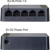 LevelOne FEU-0512 netwerk-switch Unmanaged Fast Ethernet (10/100) Zwart