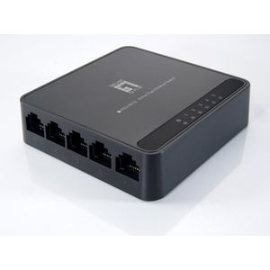 LevelOne FEU-0512 netwerk-switch Unmanaged Fast Ethernet (10/100) Zwart