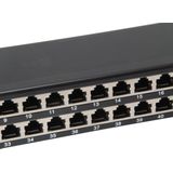 Equip - Patch Panel - Zwart - 19" 1HE - 48 RJ45 Poorten