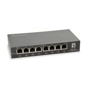 LevelOne GEP-0823 netwerk-switch Gigabit Ethernet (10/100/1000) Power over Ethernet (PoE) Zwart